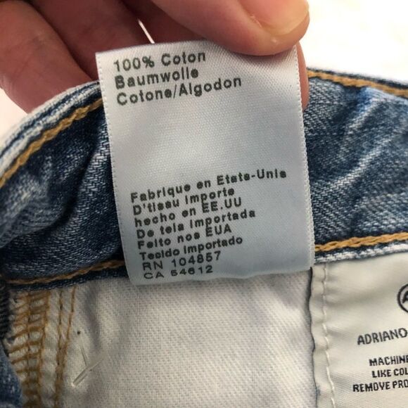 ADRIANO GOLDSHMIED HIGH RISE EMERY DENIM SKIRT s27 - Picture 12 of 13